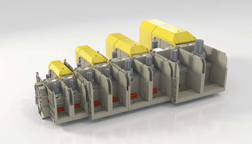 New HSKG high-power stud terminals from CONTA-CLIP for small cable diameters